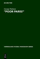 "Poor Paris!" di George Pattison edito da De Gruyter