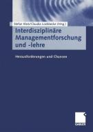 Interdisziplinäre Managementforschung und -lehre edito da Gabler Verlag