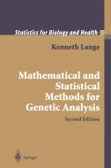 Mathematical and Statistical Methods for Genetic Analysis di Kenneth Lange edito da Springer New York