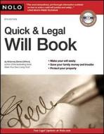 Quick & Legal Will Book [With CDROM] di Denis Clifford edito da NOLO