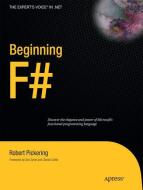 Beginning F# di Robert Pickering edito da Apress