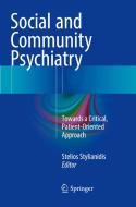 Social And Community Psychiatry edito da Springer International Publishing Ag