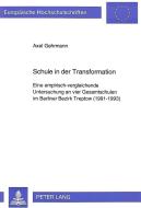 Schule in der Transformation di Axel Gehrmann edito da Lang, Peter GmbH
