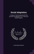 Social Adaptation di Lucius Moody Bristol edito da Palala Press