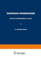 Amerikanische Betriebswirtschaft di Hans-Günther Abromeit edito da Gabler Verlag