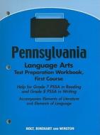 Pennsylvania Language Arts Test Preparation Workbook, First Course edito da Holt McDougal