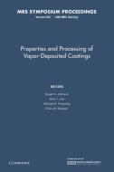 Properties and Processing of Vapor-Deposited Coatings edito da Cambridge University Press