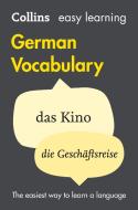 Easy Learning German Vocabulary di Collins Dictionaries edito da Harpercollins Publishers