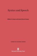Syntax and Speech di William E. Cooper, Jeanne Paccia-Cooper edito da Harvard University Press