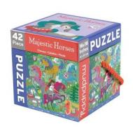 Majestic Horses 42 Piece Cube Puzzle di Mudpuppy edito da Galison