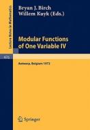 Modular Functions of One Variable IV edito da Springer Berlin Heidelberg