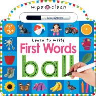 Wipe Clean: First Words di Roger Priddy edito da PRIDDY BOOKS