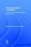 Thinking English Translation di Stella Cragie, Ann Pattison edito da Taylor & Francis Ltd
