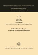 Methodische Untersuchungen zur Analyse mit dem Massenspektrometer di Fritz Aulinger edito da VS Verlag für Sozialwissenschaften