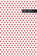 Dots Pattern Composition Notebook, Dotted Lines, Wide Ruled Medium Size 6 x 9 Inch (A5), 144 Sheets Red Cover di Design edito da BLURB INC