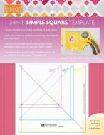 Fast2cut 3-in-1 Simple Square Template di Judy Gauthier edito da C & T Publishing