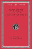 Remains of Old Latin di Ennius edito da Harvard University Press