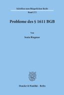 Probleme des § 1611 BGB. di Senta Bingener edito da Duncker & Humblot