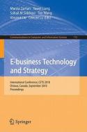 E-business Technology and Strategy edito da Springer-Verlag GmbH