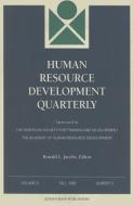 Human Resource Development Quarterly, Volume 9, Number 3 edito da JOSSEY BASS