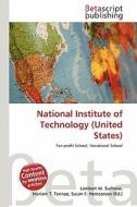 National Institute of Technology (United States) edito da Betascript Publishing