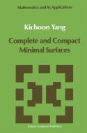 Complete and Compact Minimal Surfaces di Kichoon Yang edito da Springer Netherlands