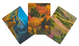 Refuge Sewn Notebook Collection (Set of 3): Gifts for Outdoor Enthusiasts and Nature Lovers Journals for Hikers National Parks di Insights edito da INSIGHT EDITIONS