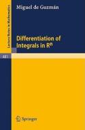 Differentiation of Integrals in Rn di M. De Guzman edito da Springer Berlin Heidelberg