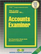 Accounts Examiner di Jack Rudman edito da National Learning Corp