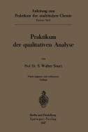 Praktikum der qualitativen Analyse di Walter Souci edito da Springer Berlin Heidelberg