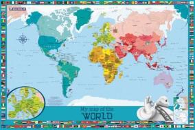 My Map of the World: Children's Wall Map di Michelin edito da Michelin Travel Publications