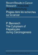 The Cytoplasm of Hepatocytes during Carcinogenesis di Peter Bannasch edito da Springer Berlin Heidelberg