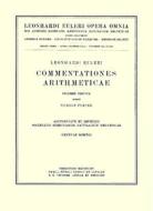 Commentationes Arithmeticae di Leonhard Euler edito da Birkhauser Verlag Ag