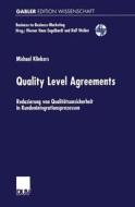 Quality Level Agreements di Michael Klinkers edito da Deutscher Universitätsverlag