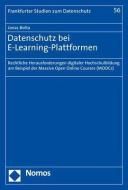 Datenschutz bei E-Learning-Plattformen di Jonas Botta edito da Nomos Verlagsges.MBH + Co