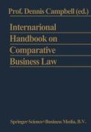 International Handbook on Comparative Business Law edito da Springer Netherlands