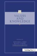 Values and Knowledge edito da Taylor & Francis Ltd