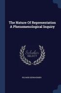 The Nature of Representation a Phenomenological Inquiry di Richard Bernheimer edito da CHIZINE PUBN