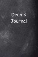 Dean Personalized Name Journal Custom Name Gift Idea Dean: (Notebook, Diary, Blank Book) di Distinctive Journals edito da Createspace Independent Publishing Platform