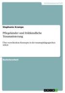 Pflegekinder und frühkindliche Traumatisierung di Stephanie Krampe edito da GRIN Verlag