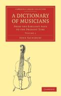 A Dictionary of Musicians, from the Earliest Ages to the Present Time di John Sainsbury, Sainsbury John edito da Cambridge University Press