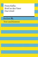 Brief an den Vater / Das Urteil. Textausgabe mit Kommentar und Materialien di Franz Kafka edito da Reclam Philipp Jun.