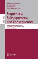Sequences, Subsequences, and Consequences edito da Springer Berlin Heidelberg