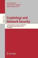 Cryptology and Network Security edito da Springer Berlin Heidelberg