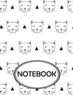 Notebook: Dot-Grid, Graph, Lined, Blank Paper: Cute Cat Pattern: Notebook Journal, Notebook Marble, Notebook Paper, Diary, 8.5" di Ethan Rhys edito da Createspace Independent Publishing Platform