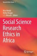 Social Science Research Ethics in Africa edito da Springer International Publishing