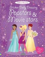 Sticker Dolly Dressing. Popstars and Movie Stars di Fiona Watt, Lucy Bowman edito da Usborne Publishing