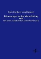 Erinnerungen an den Marnefeldzug 1914 di Max Freiherr von Hausen edito da Vero Verlag