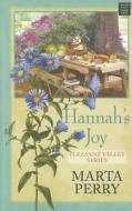 Hannah's Joy di Marta Perry edito da Center Point