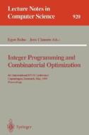 Integer Programming and Combinatorial Optimization edito da Springer Berlin Heidelberg